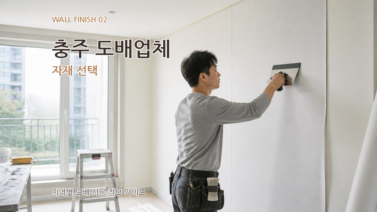충주 도배업체 자재 선택