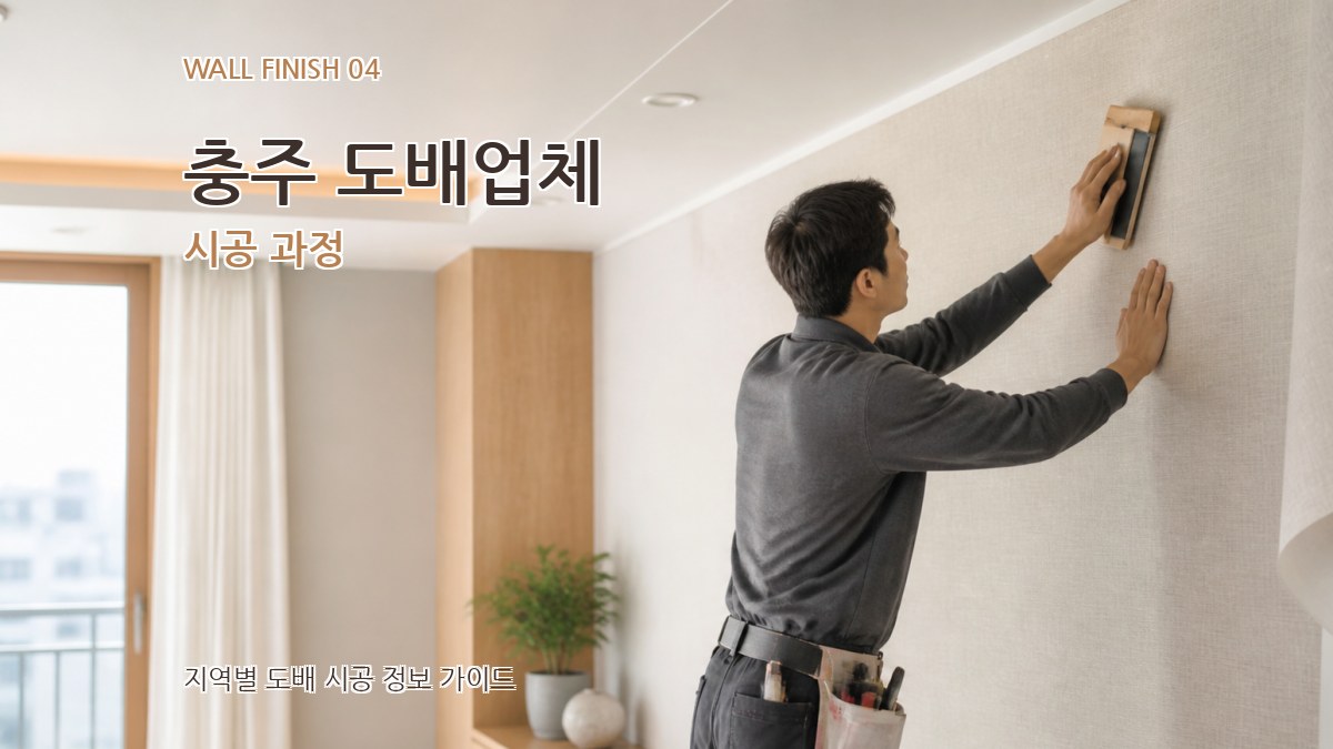 충주 도배업체 시공 과정