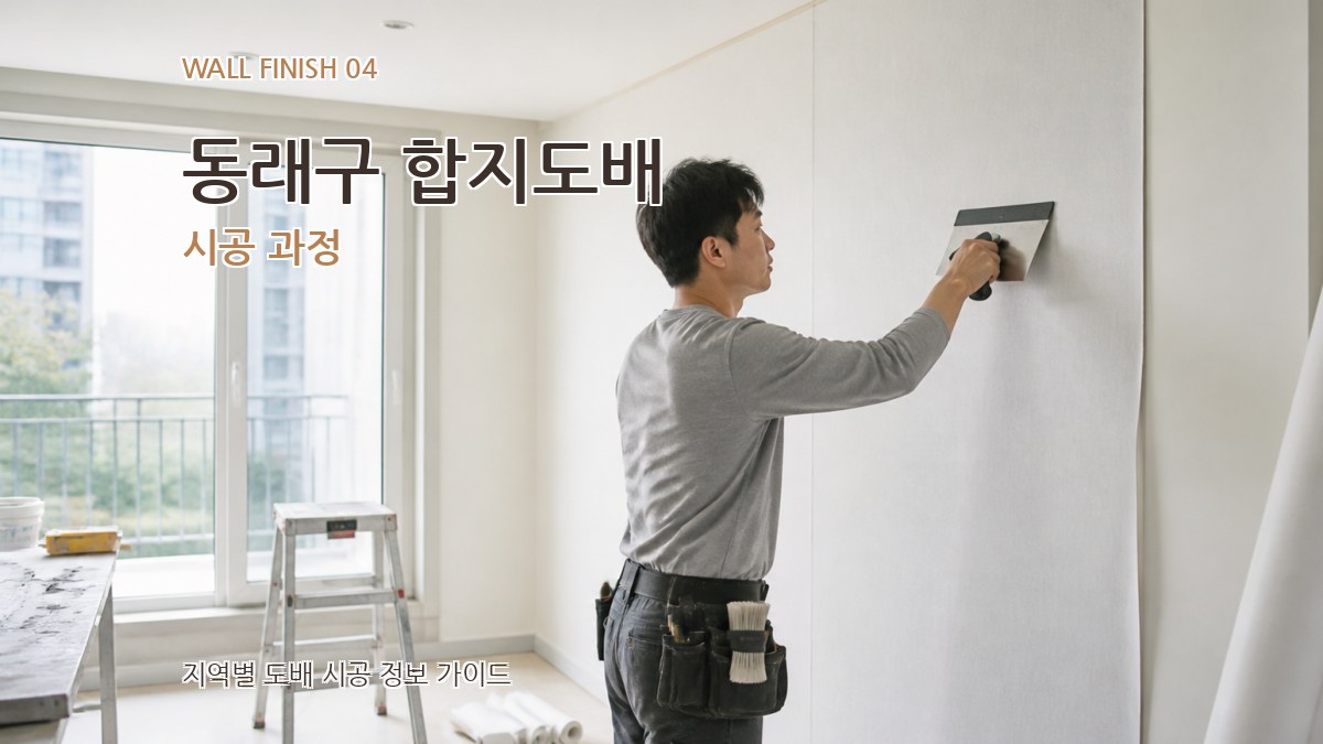 동래구 합지도배 시공 과정