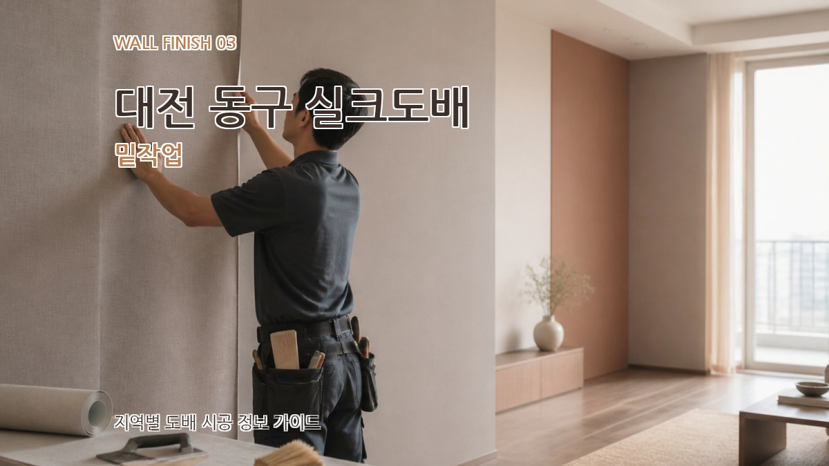 대전 동구 실크도배 밑작업