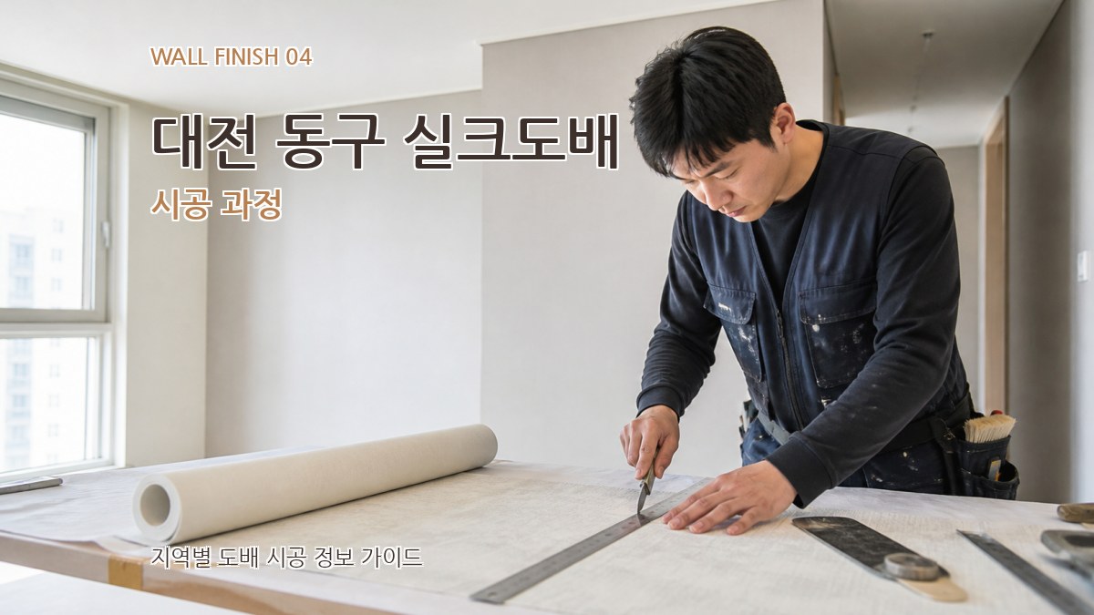 대전 동구 실크도배 시공 과정