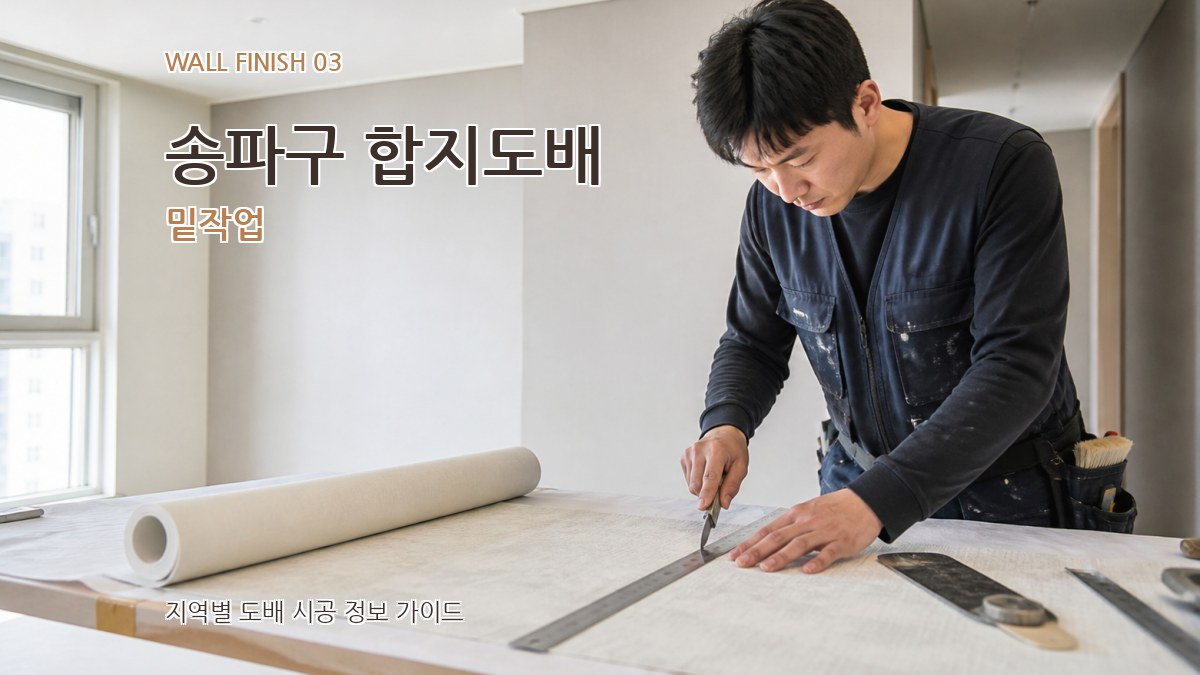 송파구 합지도배 밑작업