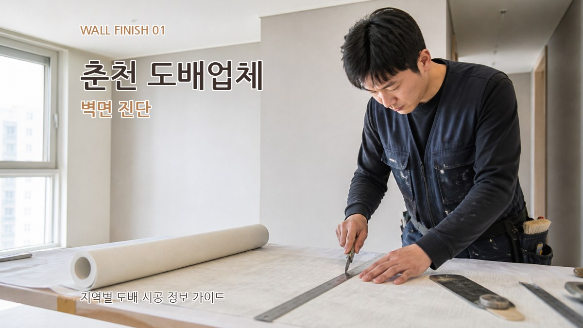 춘천 도배업체 벽면 진단