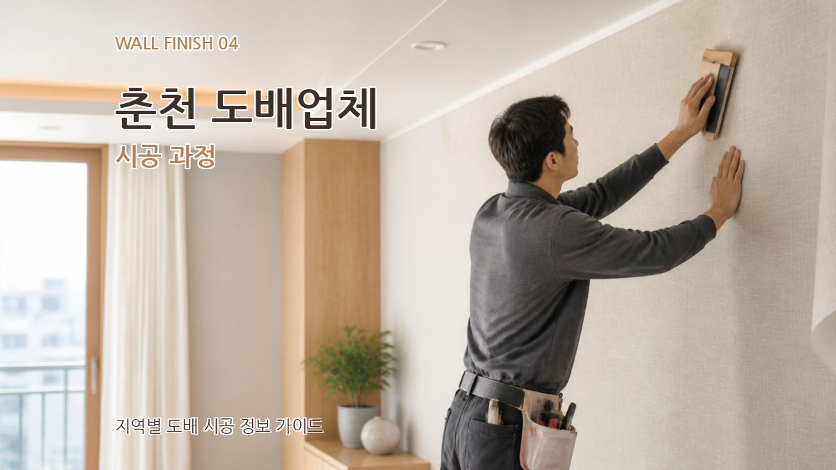 춘천 도배업체 시공 과정