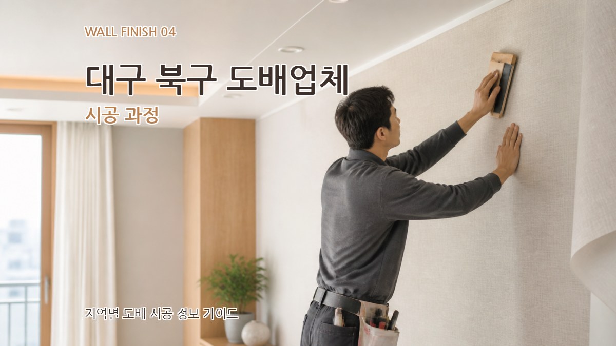 대구 북구 도배업체 시공 과정