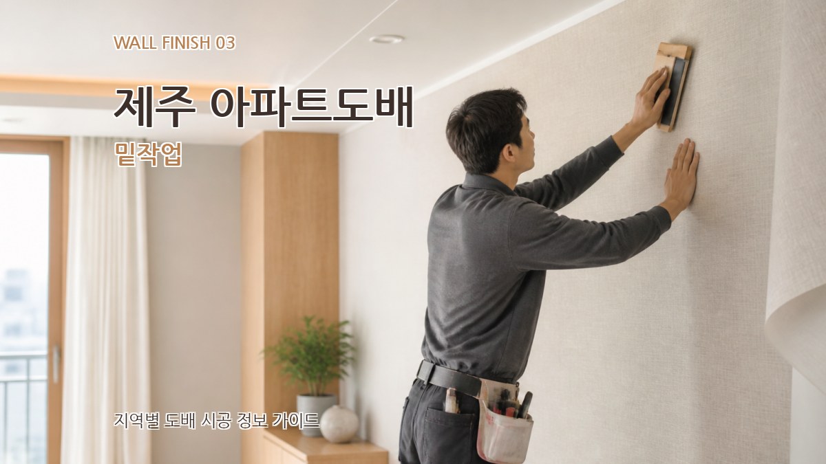 제주 아파트도배 밑작업