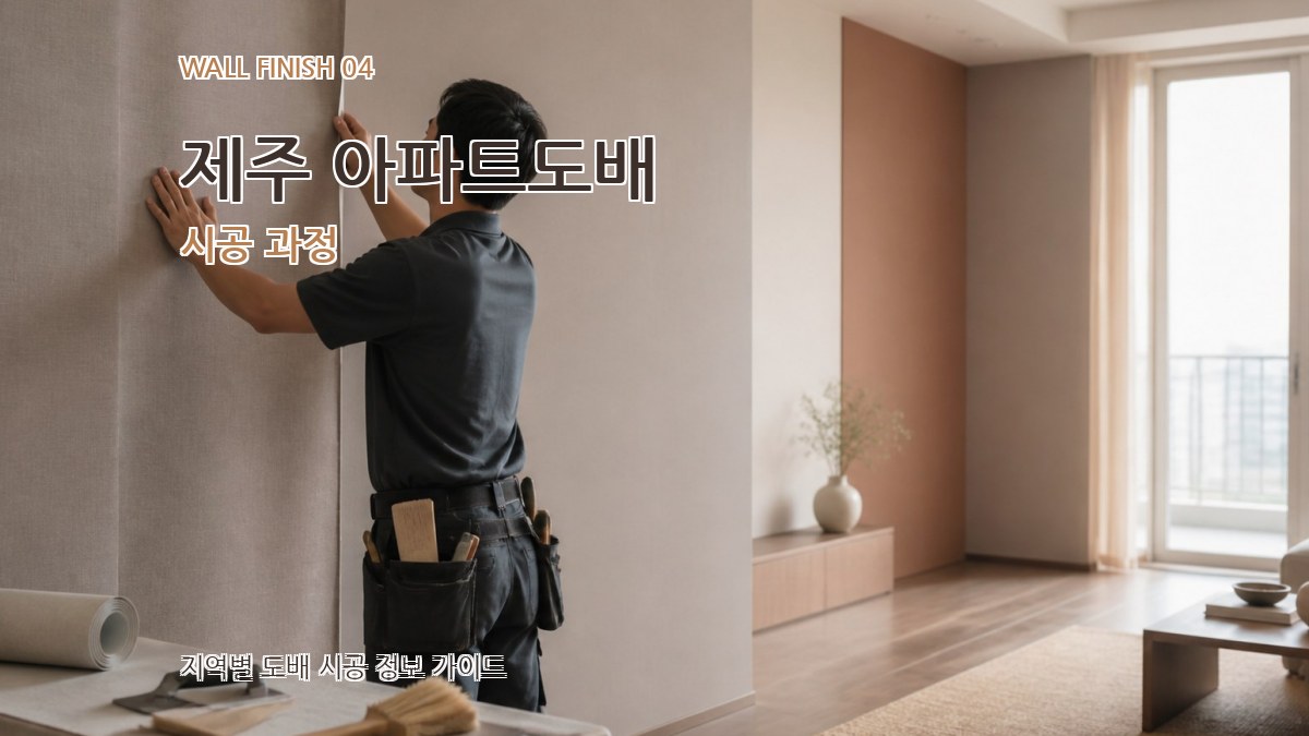 제주 아파트도배 시공 과정