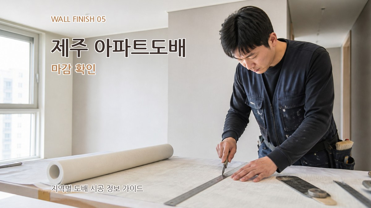 제주 아파트도배 마감 확인