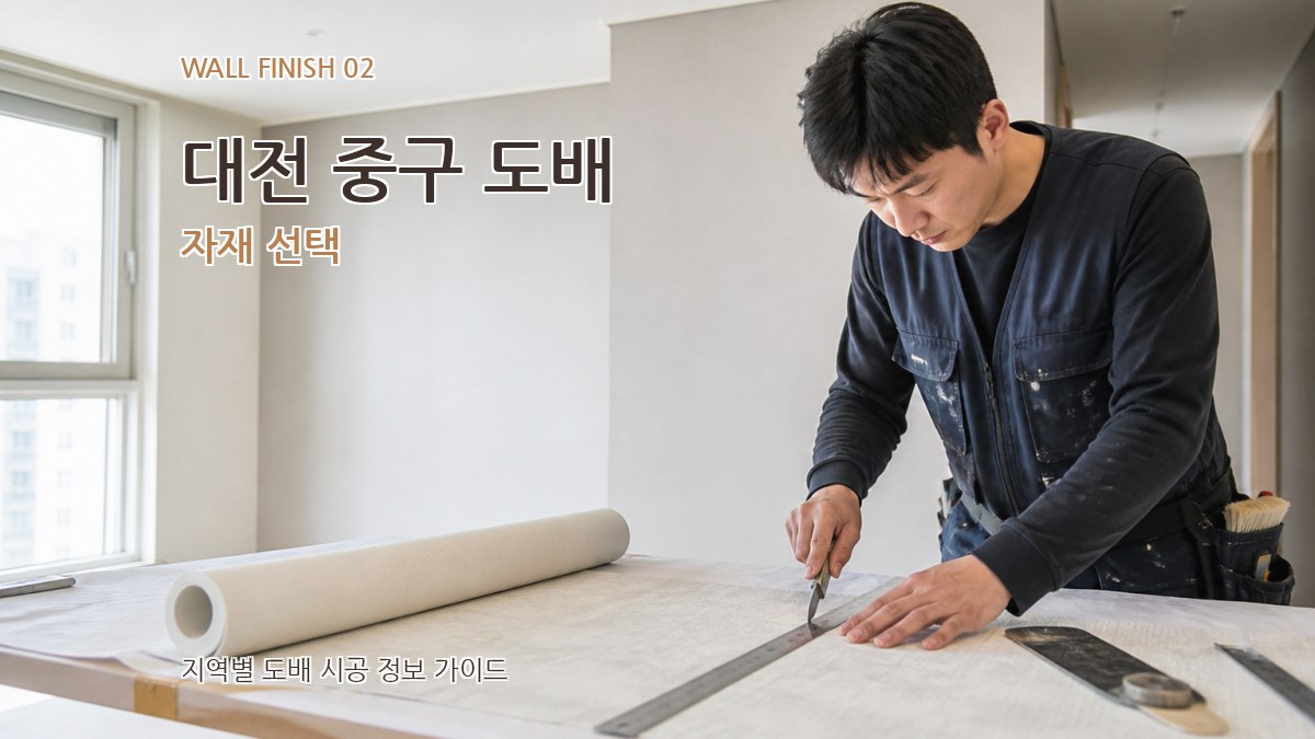 대전 중구 도배 자재 선택