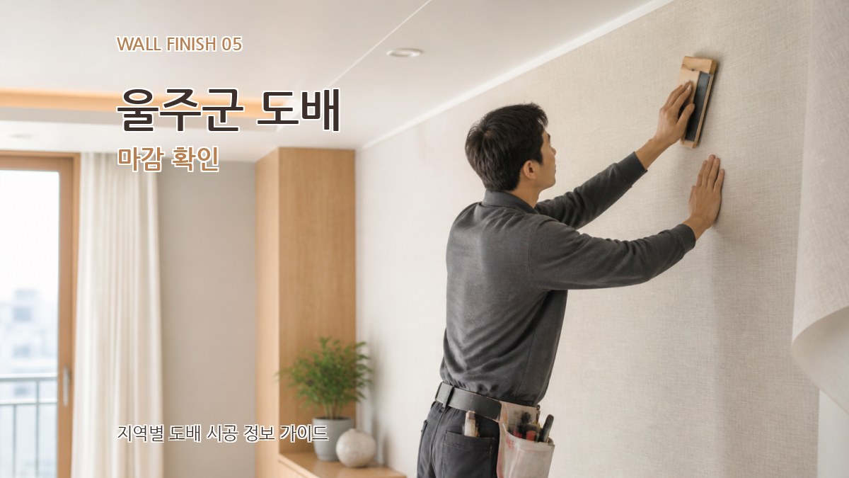 울주군 도배 마감 확인