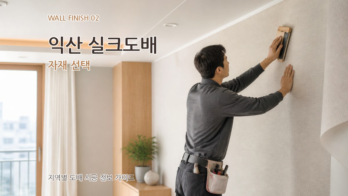 익산 실크도배 자재 선택
