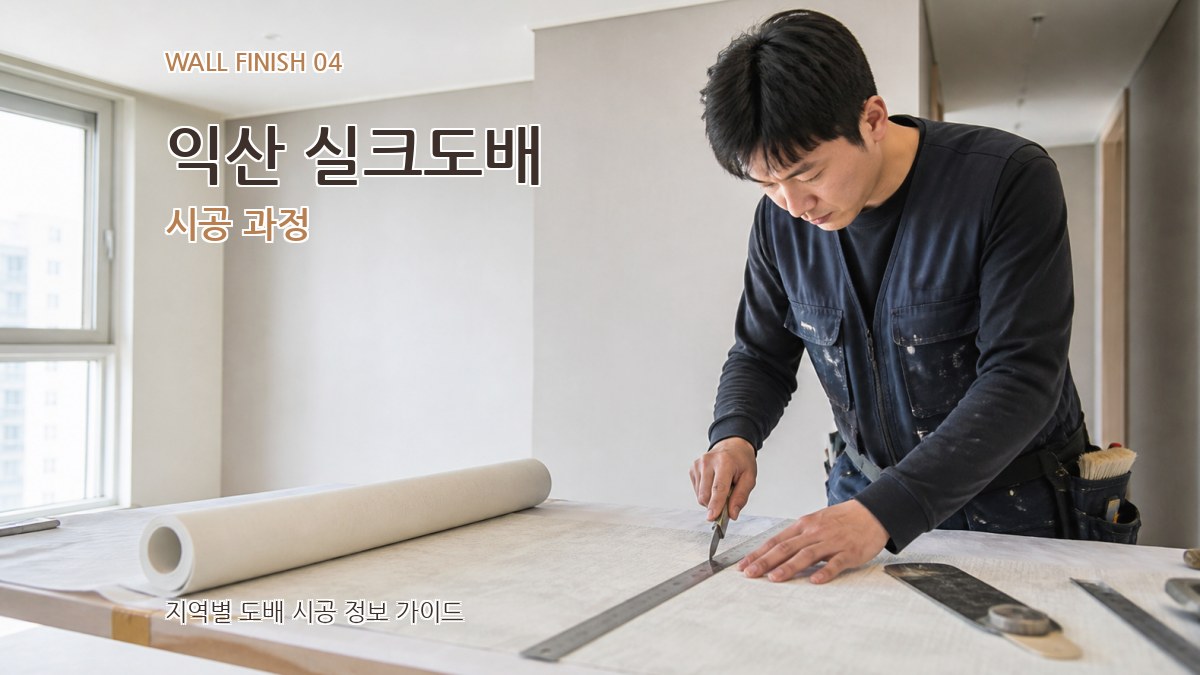 익산 실크도배 시공 과정