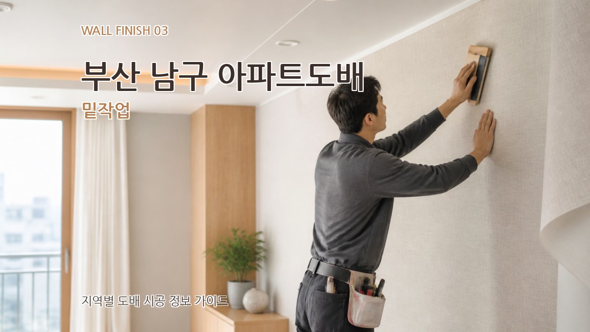 부산 남구 아파트도배 밑작업