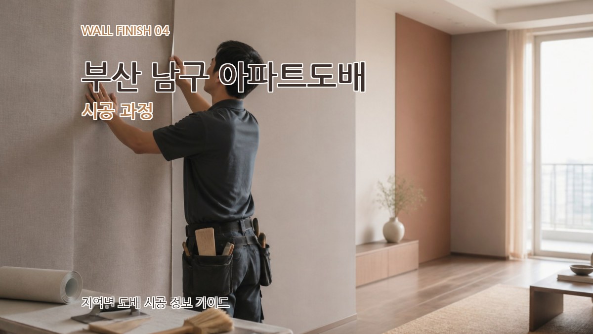 부산 남구 아파트도배 시공 과정