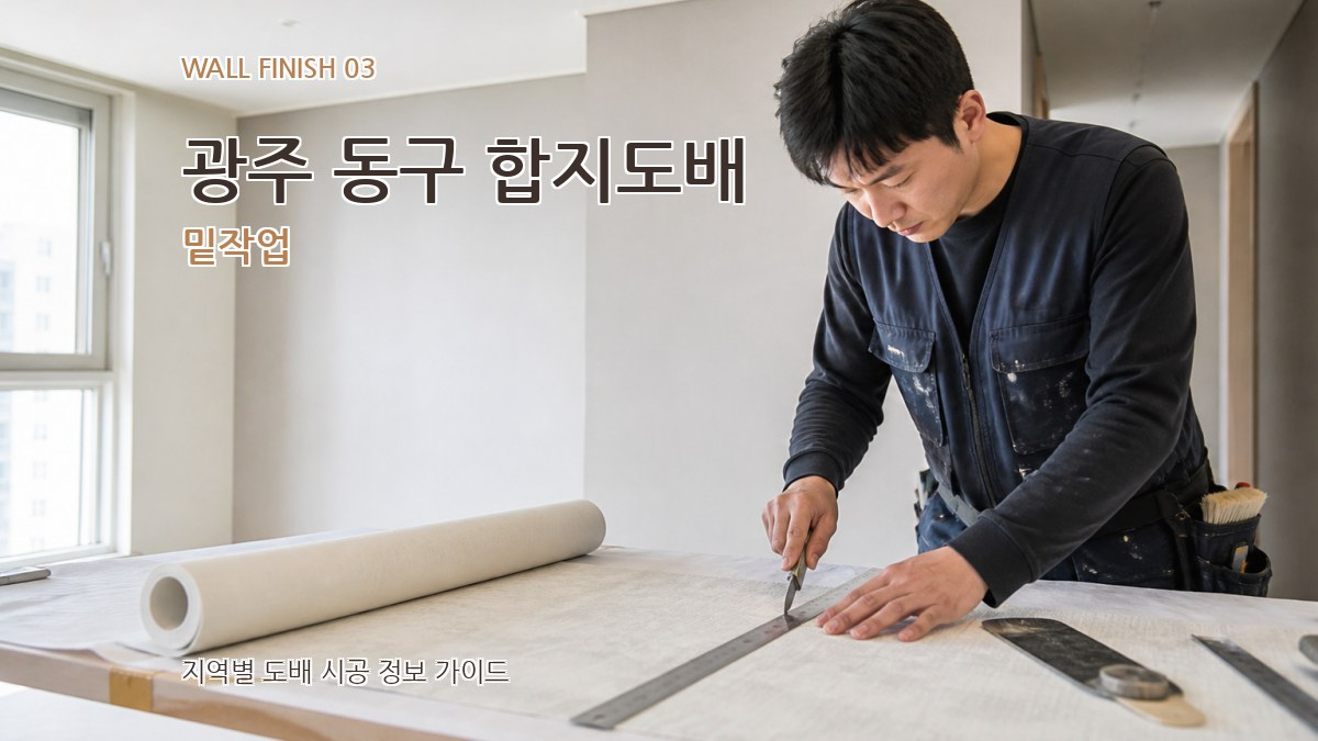 광주 동구 합지도배 밑작업