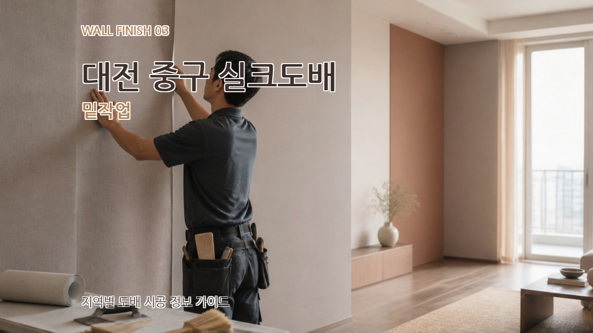 대전 중구 실크도배 밑작업