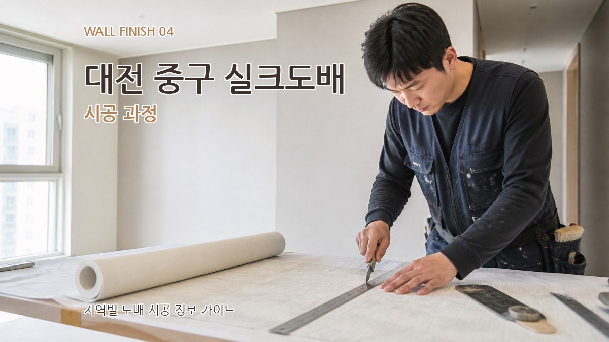 대전 중구 실크도배 시공 과정