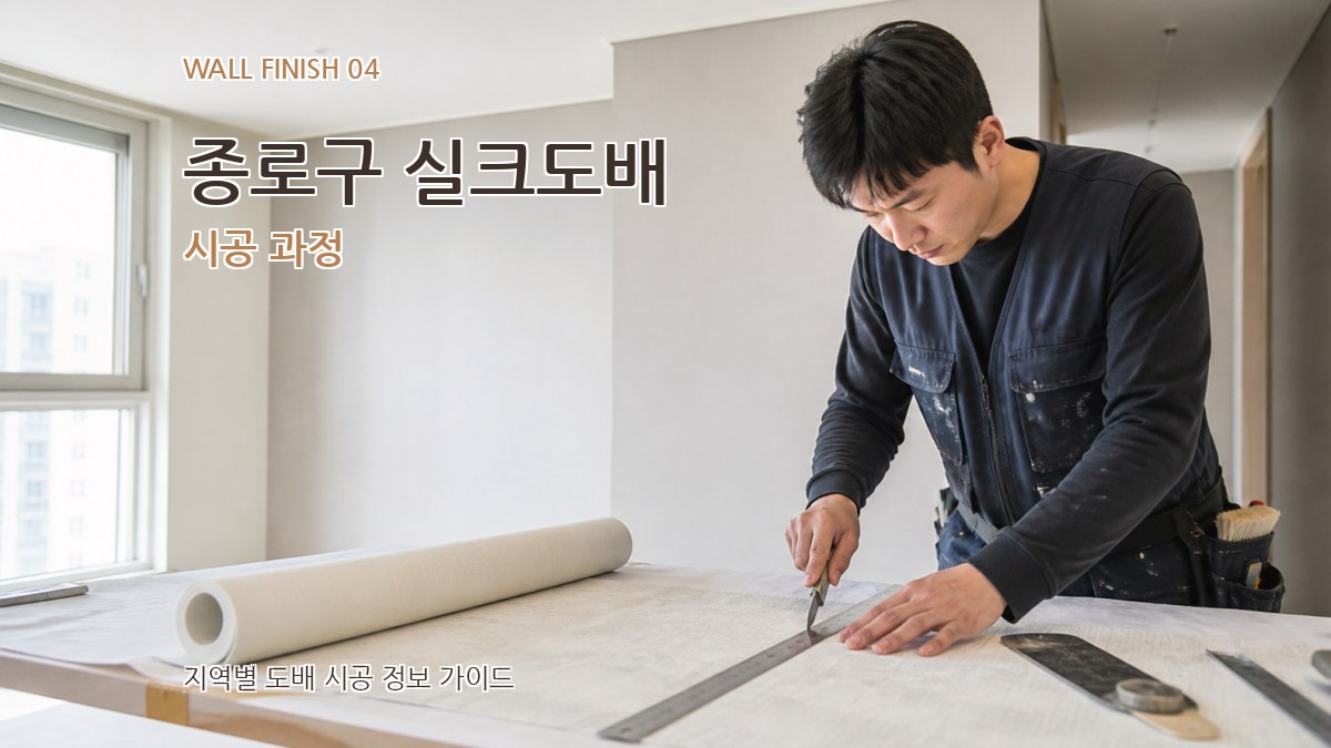 종로구 실크도배 시공 과정