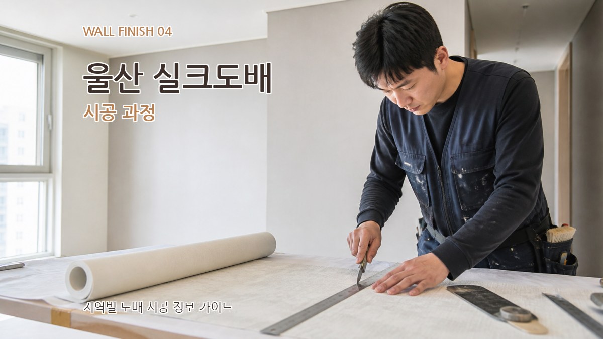 울산 실크도배 시공 과정