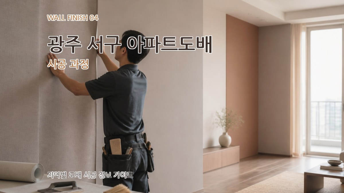 광주 서구 아파트도배 시공 과정