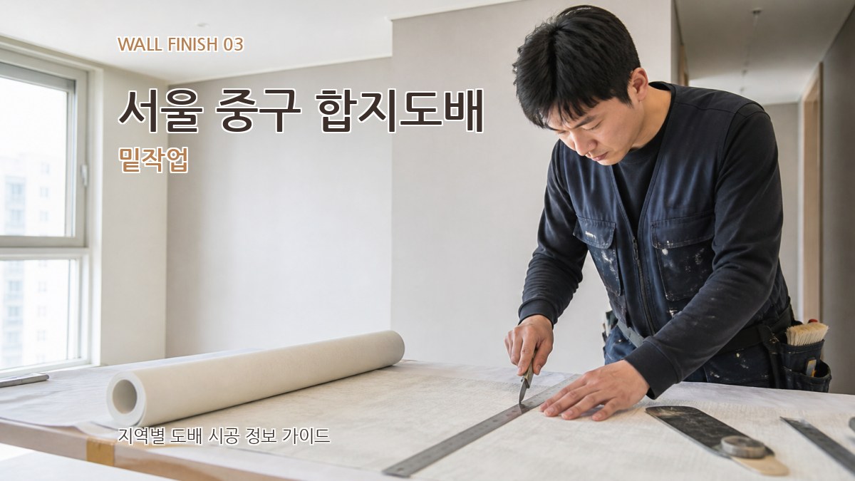 서울 중구 합지도배 밑작업