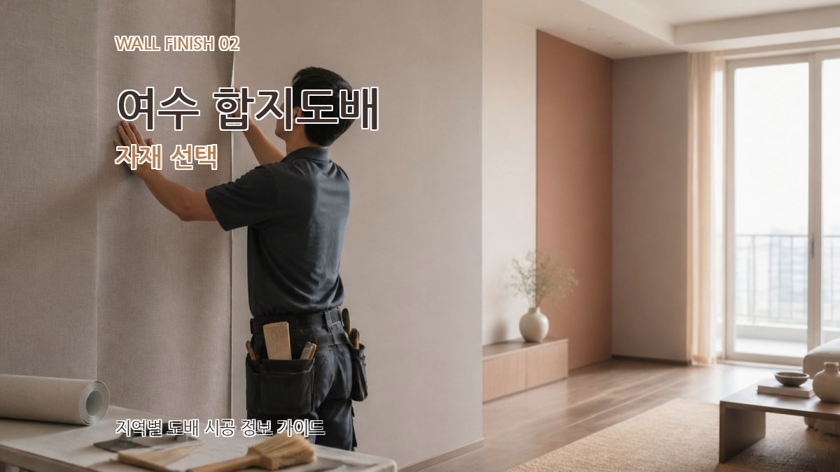 여수 합지도배 자재 선택