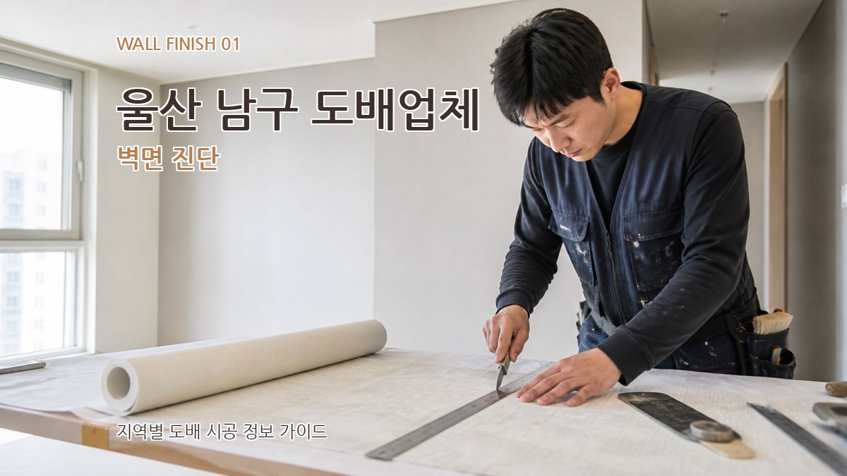 울산 남구 도배업체 벽면 진단