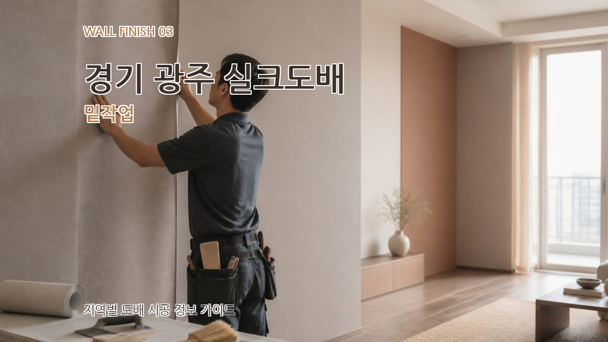 경기 광주 실크도배 밑작업