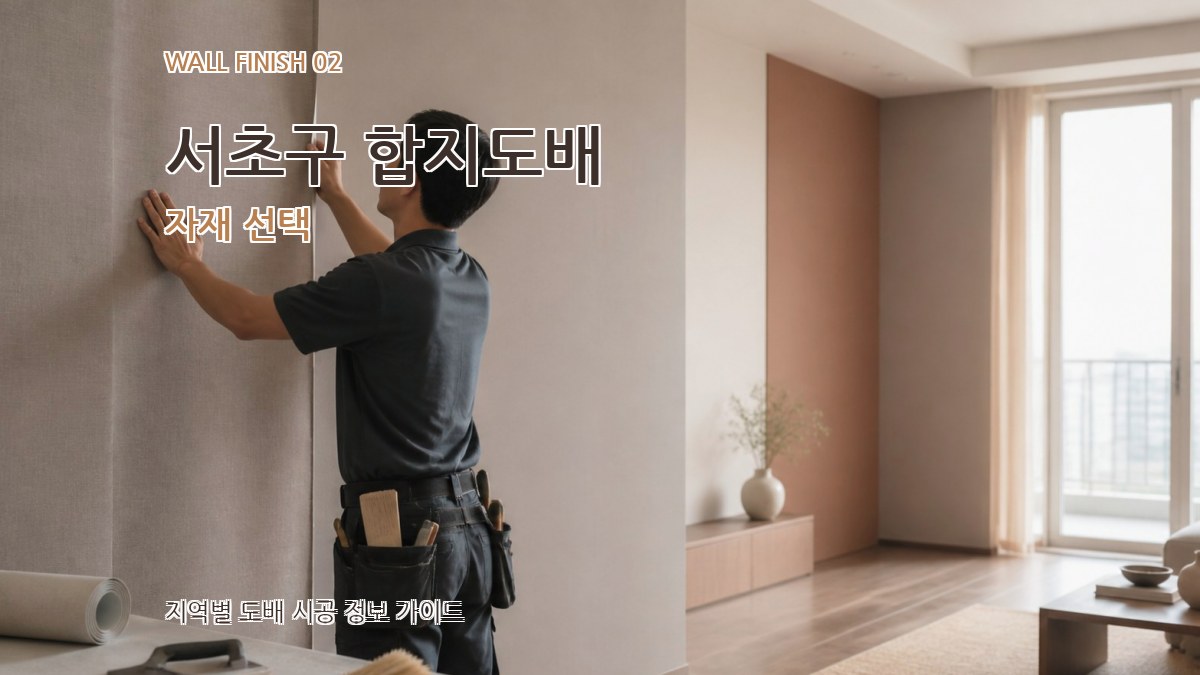 서초구 합지도배 자재 선택