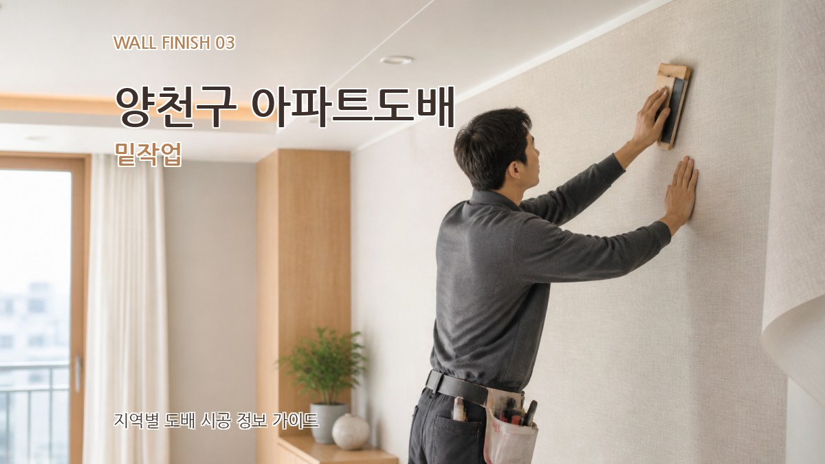 양천구 아파트도배 밑작업