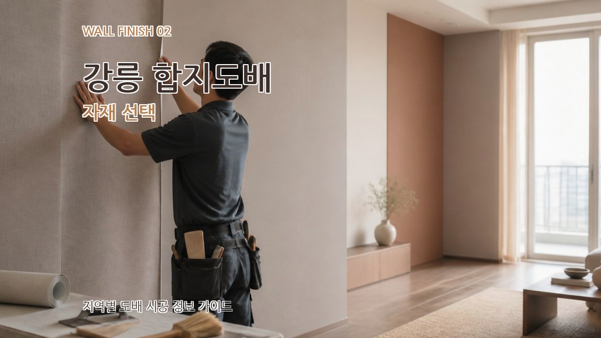 강릉 합지도배 자재 선택