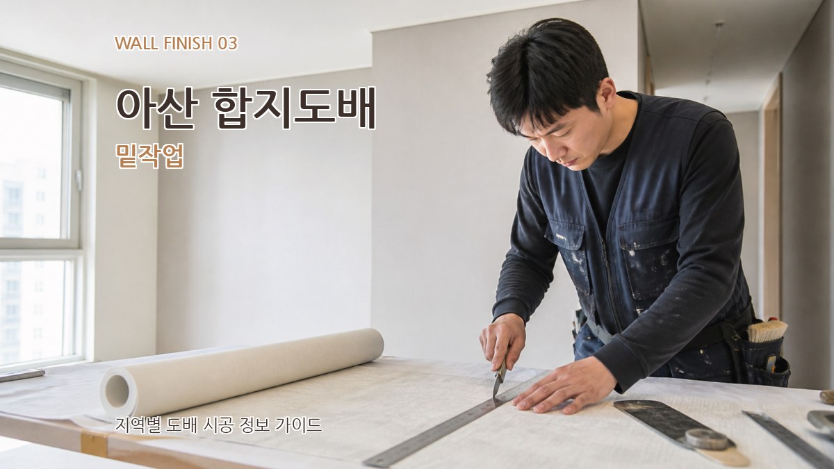 아산 합지도배 밑작업