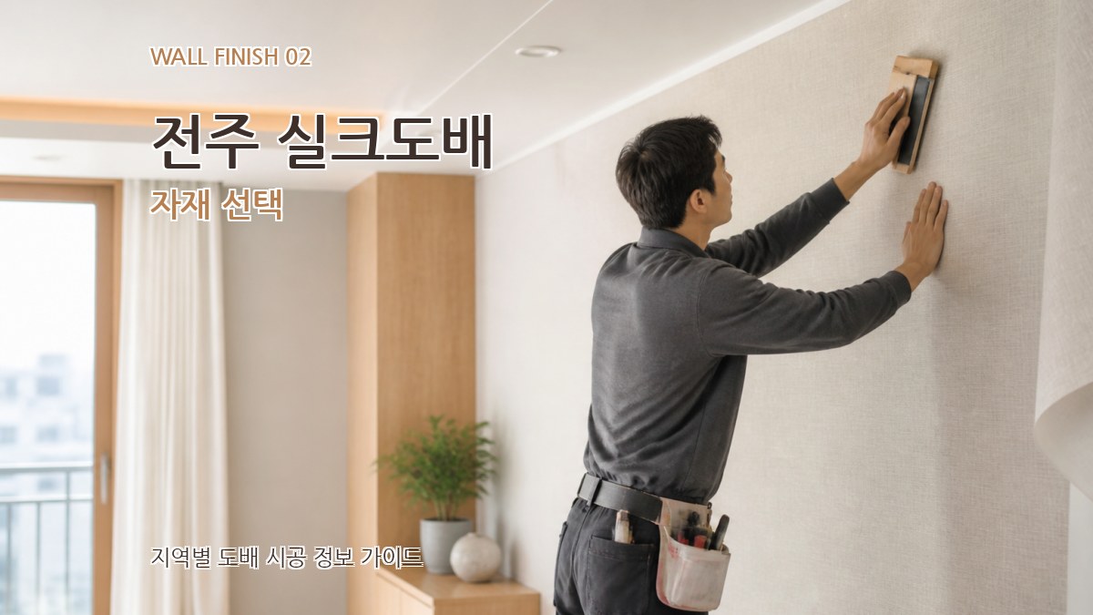 전주 실크도배 자재 선택