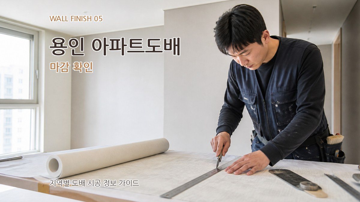 용인 아파트도배 마감 확인