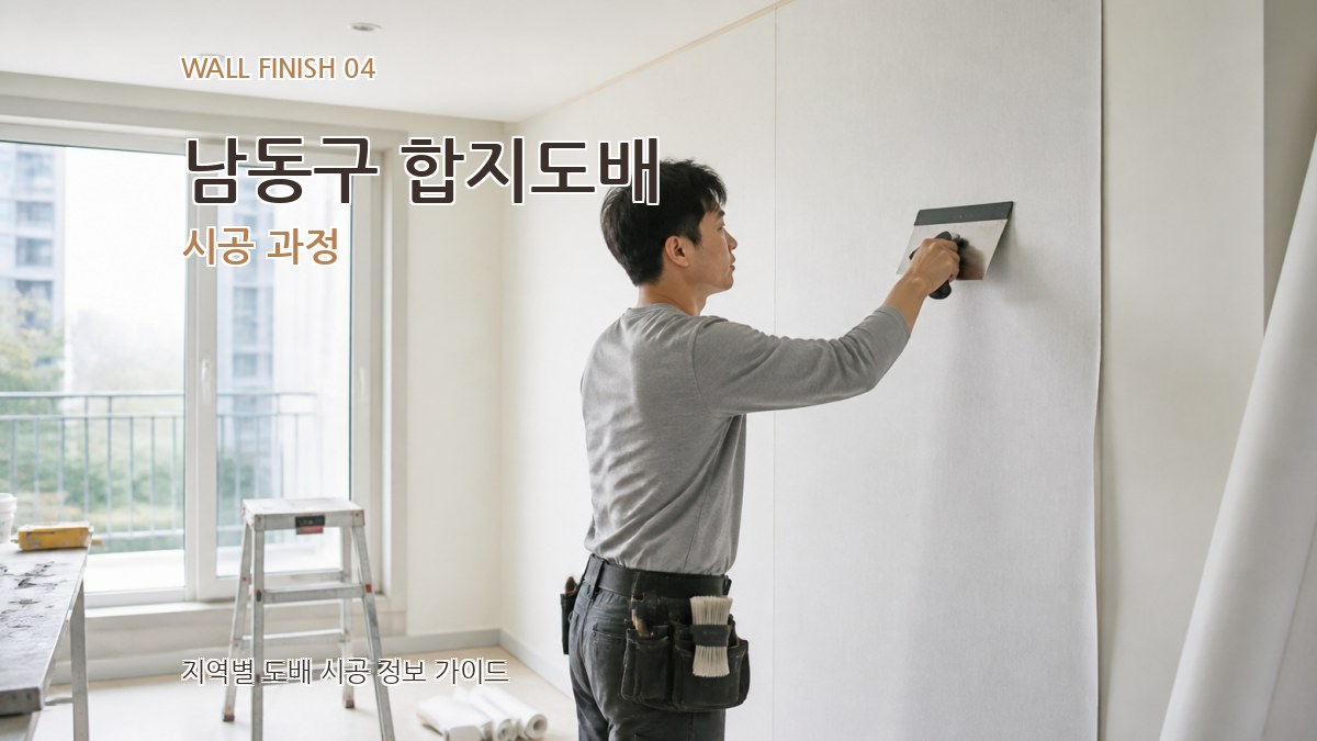 남동구 합지도배 시공 과정
