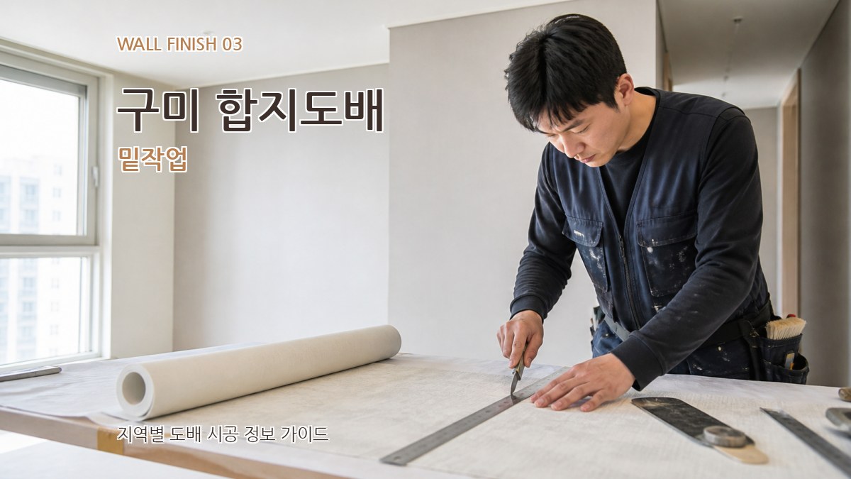 구미 합지도배 밑작업