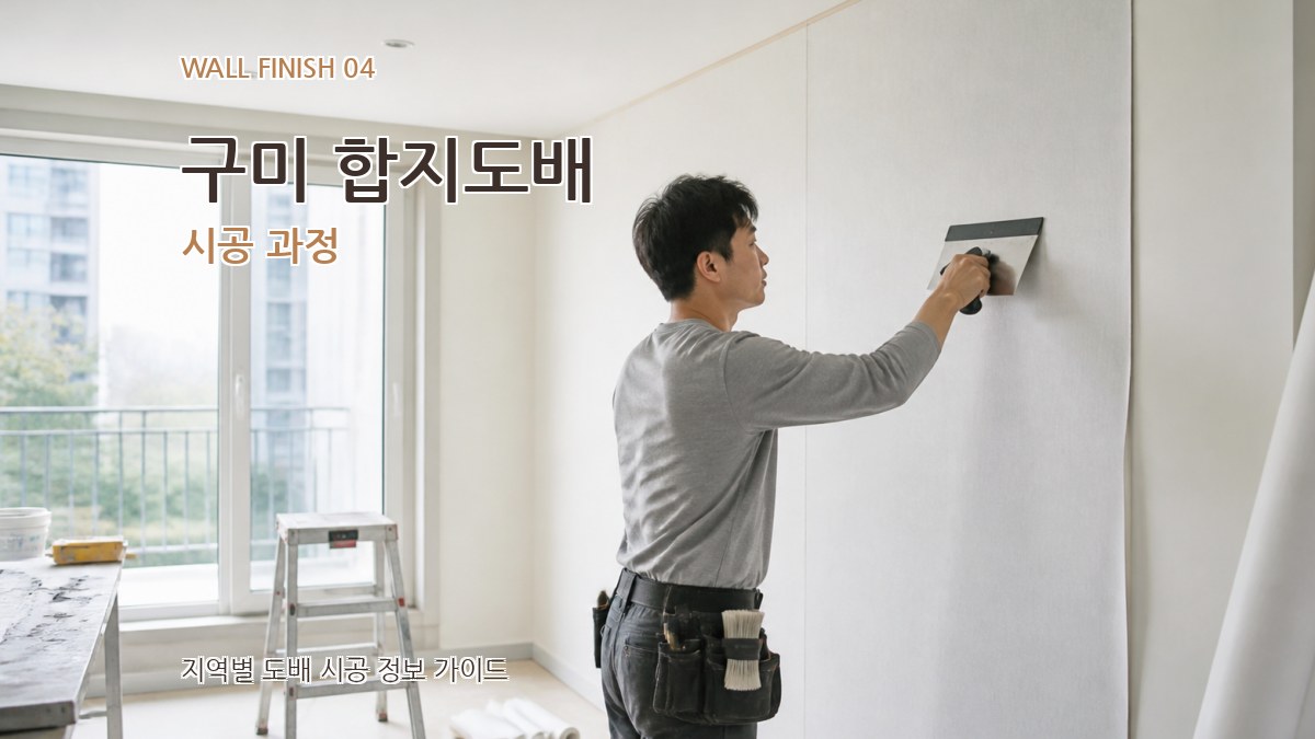 구미 합지도배 시공 과정