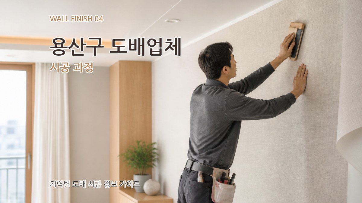 용산구 도배업체 시공 과정