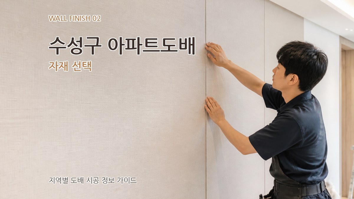 수성구 아파트도배 자재 선택
