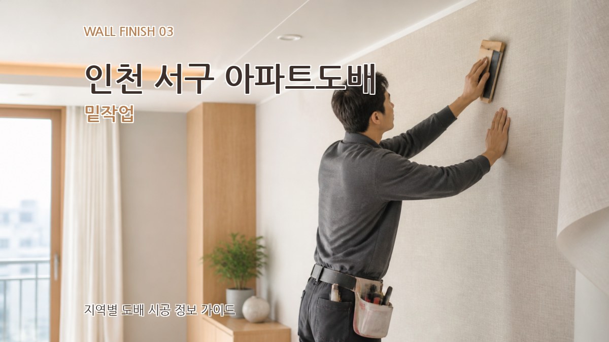 인천 서구 아파트도배 밑작업