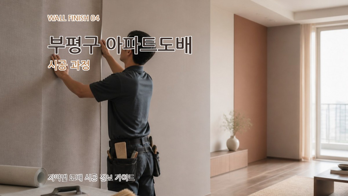 부평구 아파트도배 시공 과정