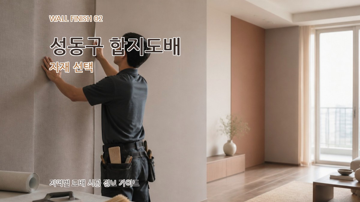 성동구 합지도배 자재 선택