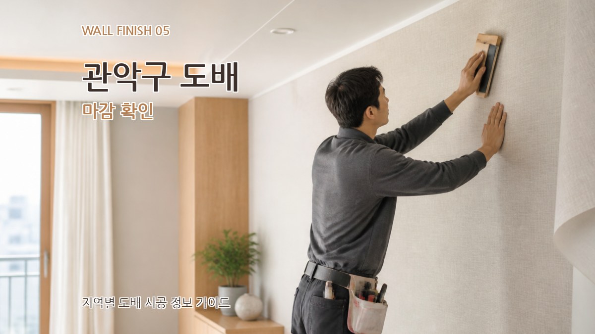 관악구 도배 마감 확인