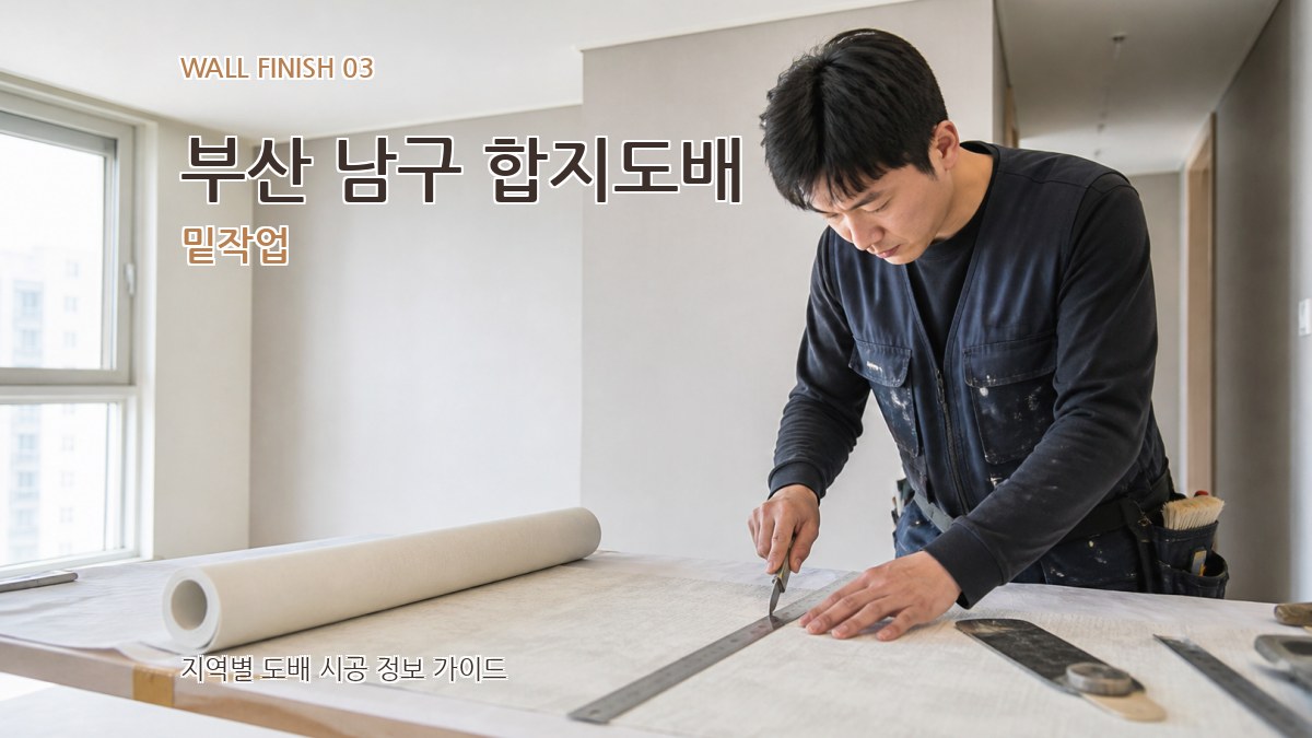 부산 남구 합지도배 밑작업