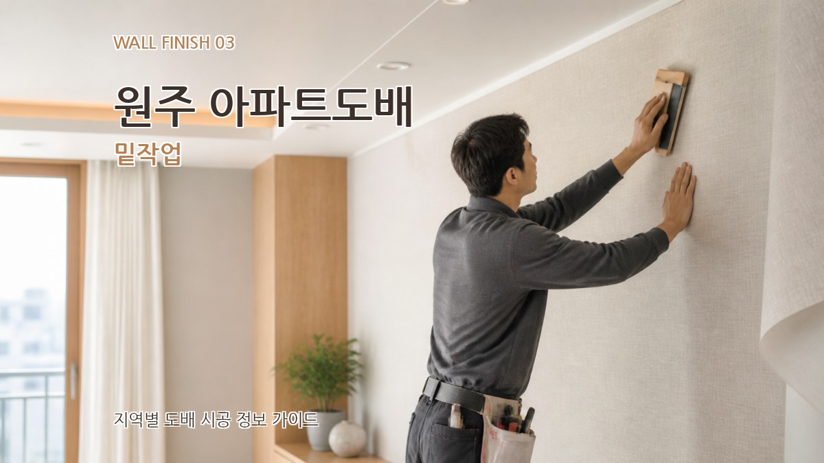 원주 아파트도배 밑작업