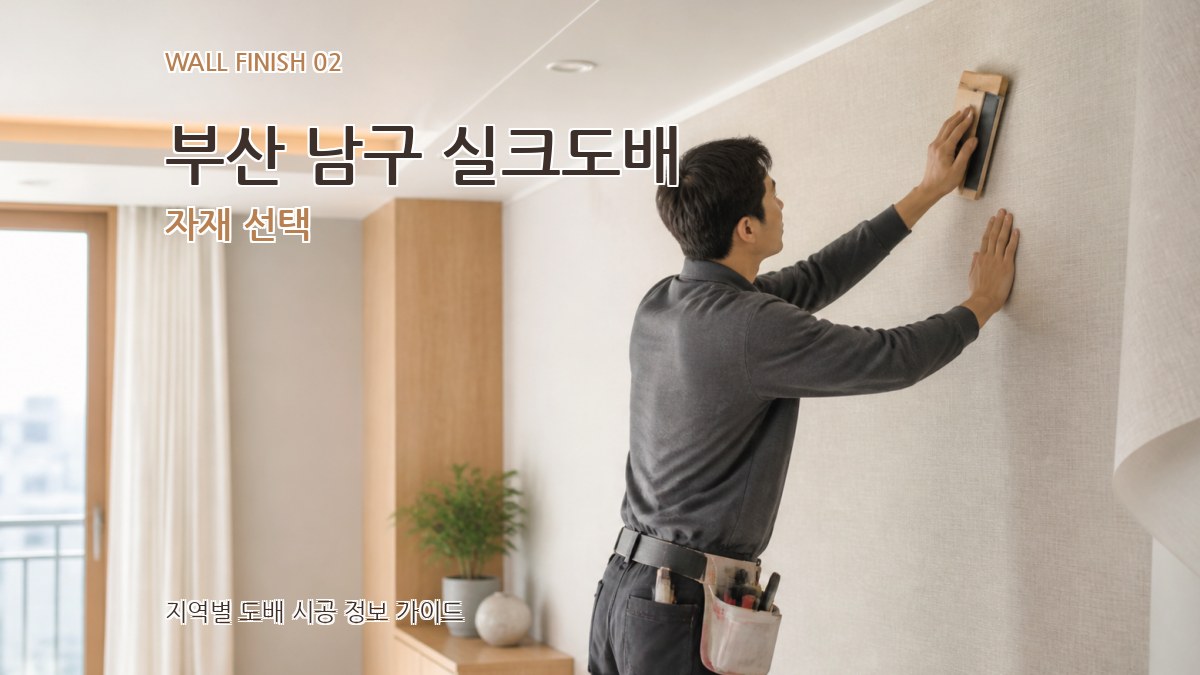 부산 남구 실크도배 자재 선택
