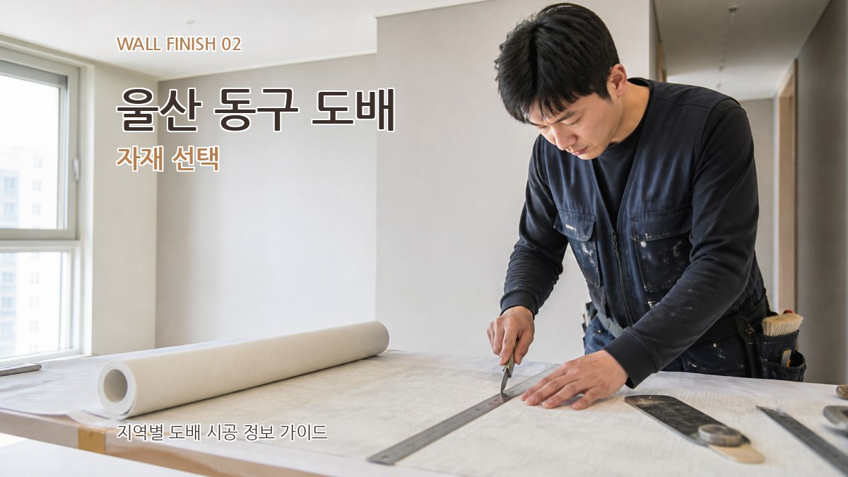 울산 동구 도배 자재 선택