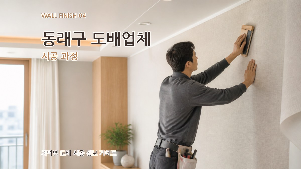 동래구 도배업체 시공 과정