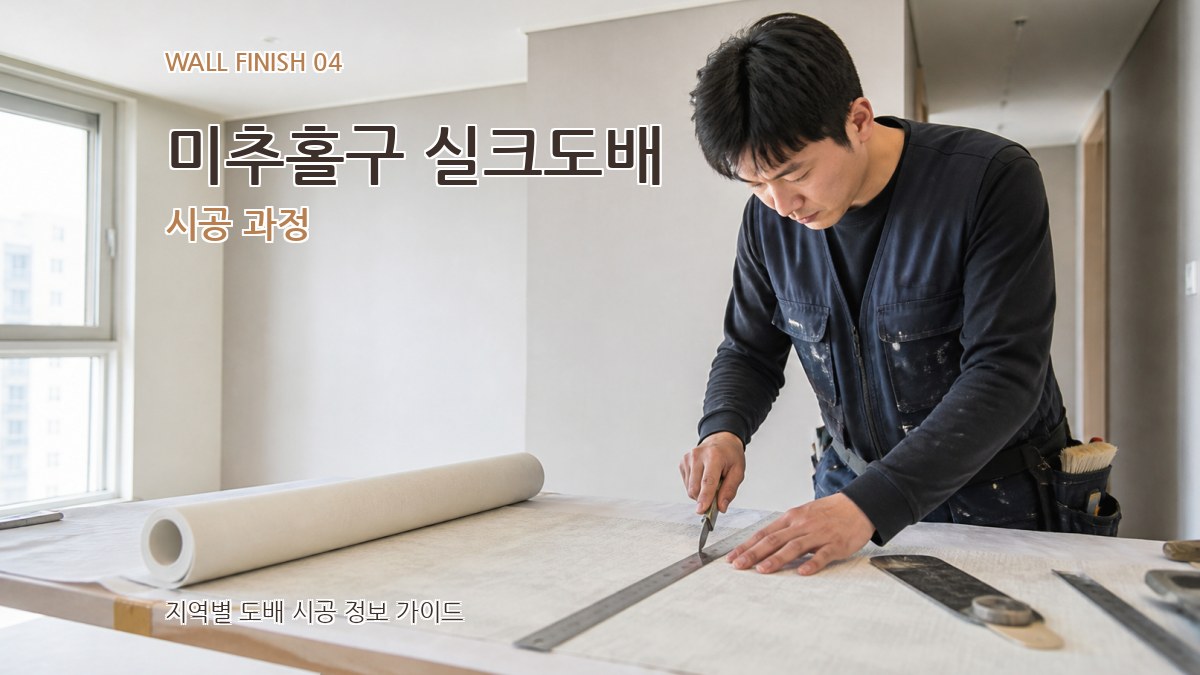 미추홀구 실크도배 시공 과정