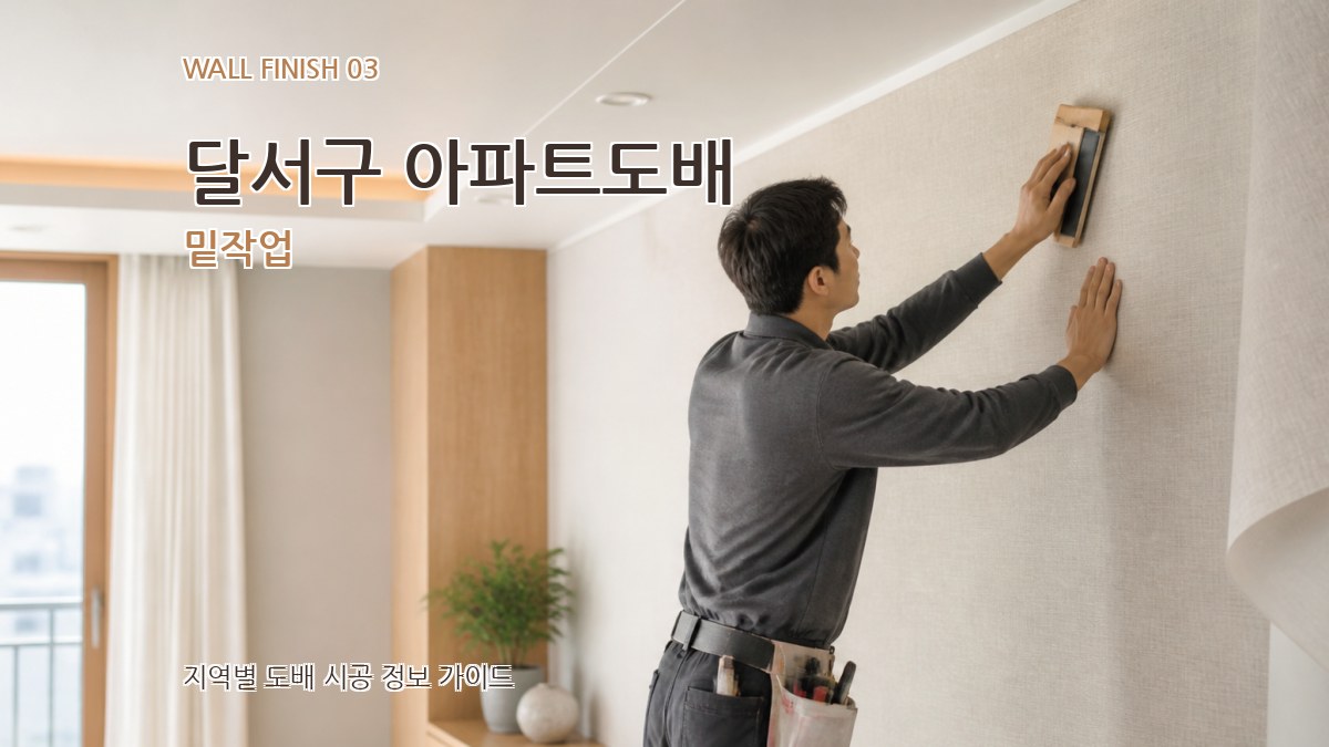 달서구 아파트도배 밑작업